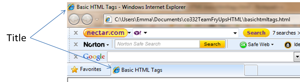 Basic HTML Tags